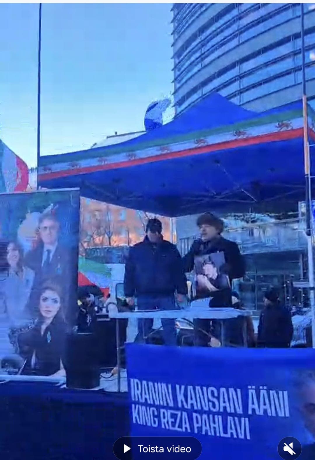 سخنراني بشير اميرخاني در گرد همايي هلسينكي فنلاند ١٤ فوريه